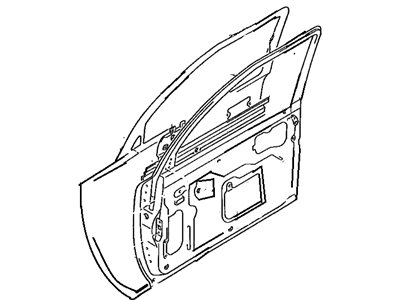 Toyota 67001-35420 Panel Sub-Assy,  Front Door,  RH