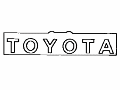 Toyota 75459-89101-08 Mark, Tail Gate, White