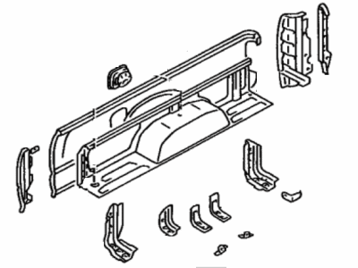 Toyota 65500-89376 Panel Assy,  Rear Body Side,  RH