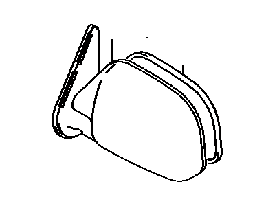 Toyota 87917-89148 Mirror, Outer Rear View, Passenger Side