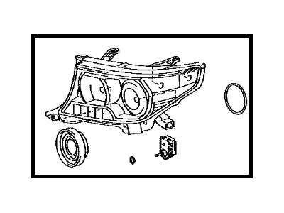 Toyota 81070-60K60 Driver Side Headlight Unit Assembly