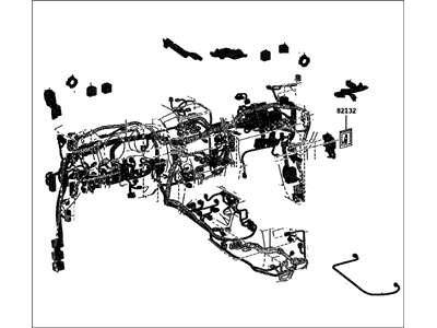 Toyota 82141-6BN15 Wire, Instrument Pan