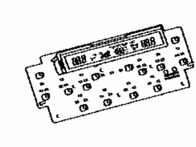 Toyota 55935-60110 Circuit, Center Cluster