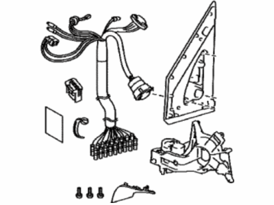 Toyota 87966-60R30 Retractor,  Outer Mirror,  LH