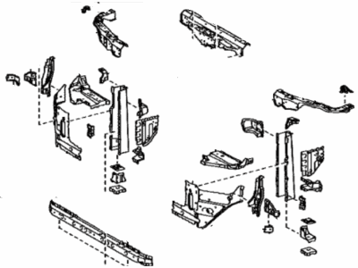 Toyota 53201-60250 Support Sub-Assembly, Radiator