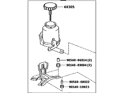 Toyota 44360-60290 Reservoir Assy,  Vane Pump Oil