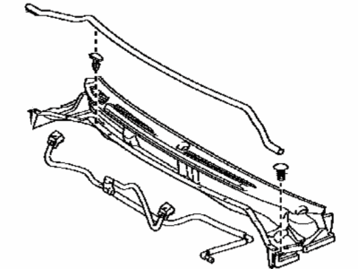 Toyota 55708-60090 Louver Sub-Assy,  Cowl Top Ventilator