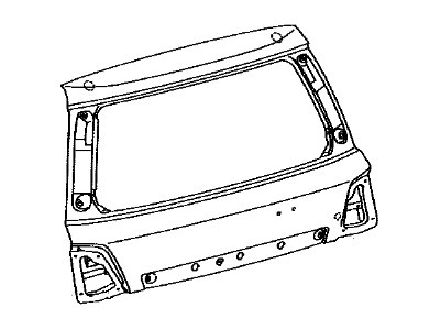 Toyota 67005-60J81 Panel Sub-Assembly, Back Door