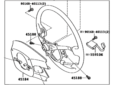 Toyota 45100-60750-E4 Wheel Assy,  Steering