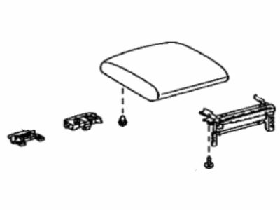 Toyota 58905-60460-E0 Door Sub-Assy,  Console Compartment(For Cool Box)