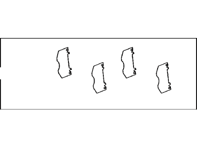 Toyota 04945-60080 Shim Kit,  Anti Squeal,  Front