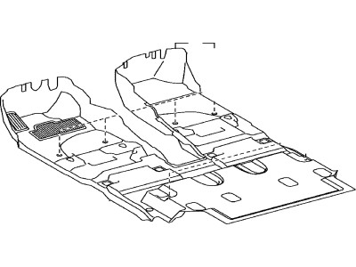 Toyota 58510-60E10-B0 Carpet Assy,  Floor,  Front