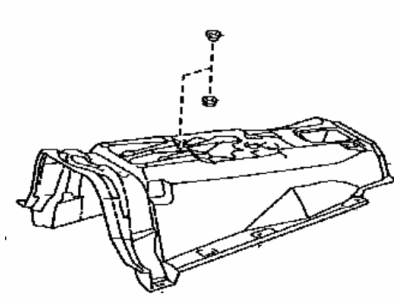 Toyota 58563-60050 Silencer,  Front Floor,  Center