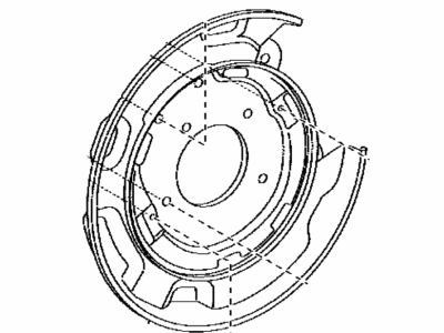 Toyota 46504-60360 Plate Sub-Assy,  Parking Brake,  LH