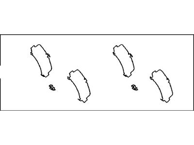 Toyota 04946-60120 Shim Kit,  Anti Squeal(For Rear Disc Brake)
