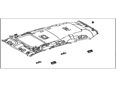 Toyota 63311-60670-C1 Headlining Assy,  Roof