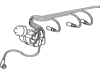 Toyota 90919-15363 Cord,  Spark Plug Resistive,  NO.2