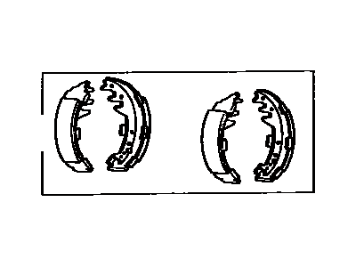 Toyota 04495-35051 Shoe Kit, Rear Brake