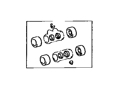 Toyota 04906-16020 Cup Kit,  Rear Wheel Cylinder