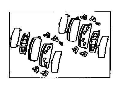 Toyota 04491-10221 Pad Kit,  Disc Brake,  Front