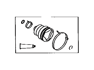 Toyota 04438-16100 Boot Kit,  Front Drive Shaft Inboard Joint,  RH