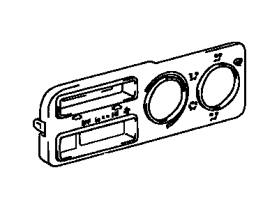 Toyota 55519-08030 Plate, Heater Control Name