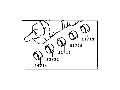 Toyota 11704-11012 Bearing Set,  Crankshaft