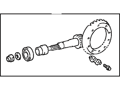 Toyota 41201-80061 Final Gear Kit, Differential, Rear