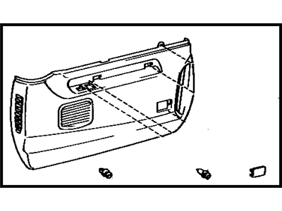 Toyota 67702-28090-B1 Cover Sub-Assy,  Front Door Trim,  LH