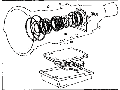 Toyota 04351-22032 Gasket Kit,  Automatic Transmission Overhaul