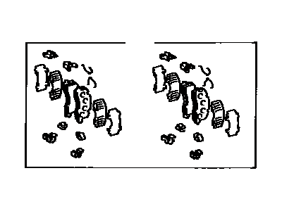 Toyota 04492-28010 Pad Kit,  Disc Brake,  Rear