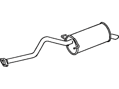 Toyota 17430-76100 Pipe Assy,  Exhaust,  Tail