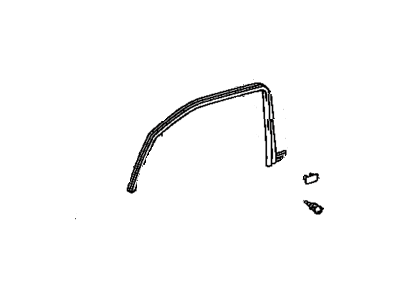 Toyota 67864-95D02 Weatherstrip,  Front Door,  No.2 LH