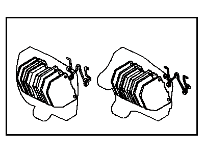 Toyota 04491-22070 Pad Kit, Disc Brake, Front