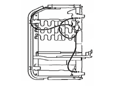 Toyota 72695-08100 Cable,  Rear NO.2 Seat Lock Control,  LH