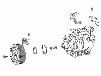 Toyota 88310-35A60 Compressor, W/Magnet Clutch