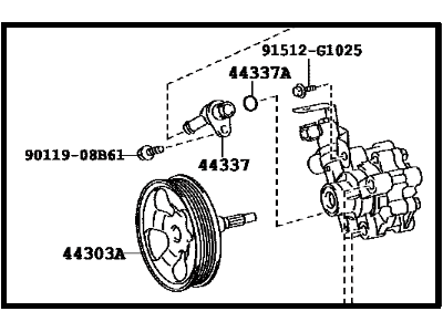 Toyota 44310-60541 Pump Assy,  Vane