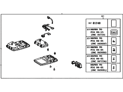 Toyota 81260-35650-B0 Lamp Assy,  Map