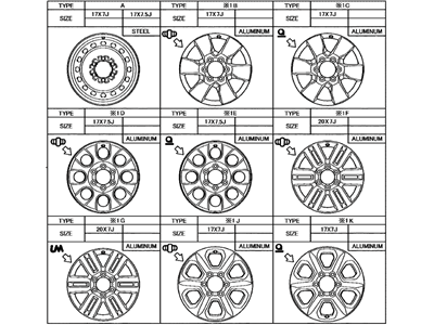 Toyota 42611-35530 Wheel,  Disc