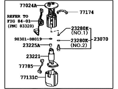 Toyota 77020-35150 Tube Assy,  Fuel Suction W/Pump & Gage