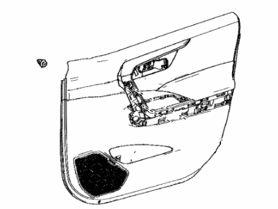 Toyota 67610-42D00-C3 Board Sub-Assy,  Front Door Trim,  RH