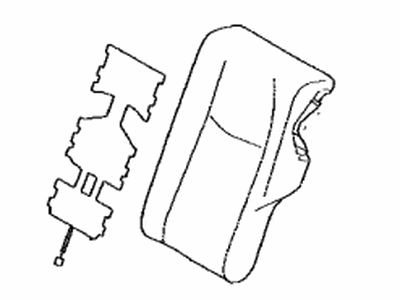 Toyota 71078-42B10-J3 Cover,  Rear Seat Back,  LH(For Separate Type)