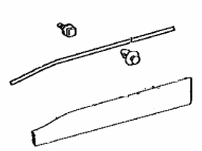 Toyota 75073-42040 Moulding Sub-Assy,  Front Door,  Outside Lower RH