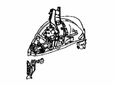 Toyota 61607-42110 Panel Sub-Assy,  Quarter Wheel House,  Inner RH