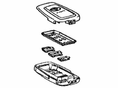 Toyota 89072-42710 Housing Set,  Door Control Transmitter (For Smart Key)