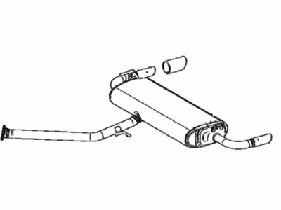 Toyota 17430-25240 Pipe Assy,  Exhaust,  Tail