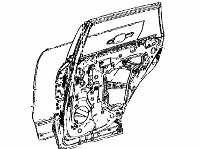 Toyota 67004-42190 Panel Sub-Assy,  Rear Door,  LH