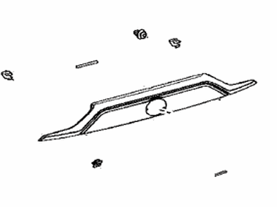 Toyota 76801-42261-D0 Garnish Sub-Assy,  Back Door,  Outside