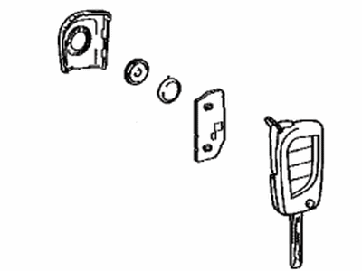 Toyota 89070-42G70 Transmitter Assembly, Door Control (Cut Key)