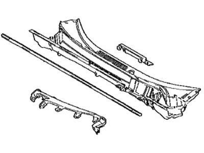 Toyota 55708-42230 LOUVER Sub-Assembly, Cow